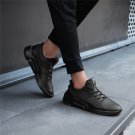 Faux Leather Casual Sneakers Men Street Anti-slippery Rugged Sport Shoes