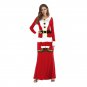 Christmas Santa Claus Print Cosplay Costume Red Xmas Maxi Dress Hot Women Party Dresses