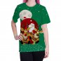 Plus Size Xmas Tops Women Santa Claus Casual Blouses Unisex Crew Neck Lady Xmas T-Shirts