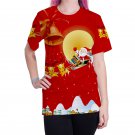 Christmas Women Santa Claus Blouses Unisex Female Xmas T-Shirts Autumn Fashion Ladies Tops
