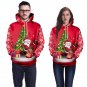 Christmas Couples Sweaters Women Casual Sweatshirts Unisex Santa Claus Digital Printing Hoodies