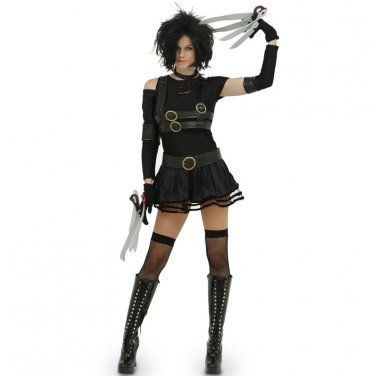 Carnival Gothic Star Cosplay Fancy Dress Halloween COS Costume Movie Edward Scissorhands Uniform