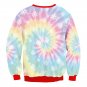 Rainbow Christmas Sock Print Winter Blouse Casual Hoodies Streetwear