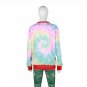 Rainbow Christmas Sock Print Winter Blouse Casual Hoodies Streetwear