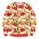 Single Dog Print Christmas Winter Hoodies Fashion Streetwear Long Sleeve Novelty Tops