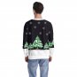 Men Christmas Reindeer Print Sweatshirts Winter Clothing Xmas Hoodies Cartoon Santa Costume