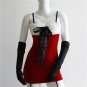 Faux Fur Lace Up Spaghetti Straps Christmas Party Dress Sexy Miss Santa Fancy Dress X-mas Outfit