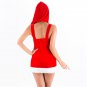Erotic Xmas Fancy Dresses Ruffled Plush Hollow Christmas Clothing Sexy Hoodies Santa Costumes Outfit