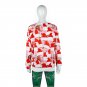 Xmas Cartoon KO Trump Printed Men Sweatshirts Unisex Blouse Winter Couples Streetwear Male Hoodies