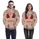 Xmas Bikini Bra Printed Couples Streetwear Unisex Novelty Hoodies Funk Christmas Sweatshirts