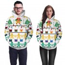 Xmas Gift Printing Couples Hoodies Novelty Tops Winter Pullover Christmas Sweatshirts Costumes