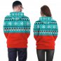 Christmas Snowman Printing Couples Sweatshirts Unisex Novelty Long Sleeve Hoodies Casual Tops