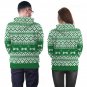 Christmas Costume Single Dog Printed Couples Wear Novelty Long Sleeve Doggy Hoodies