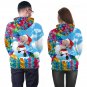 Christmas Rainbow Colorful Print Couples Clothing Novelty Hoodies Winter Lover Tops