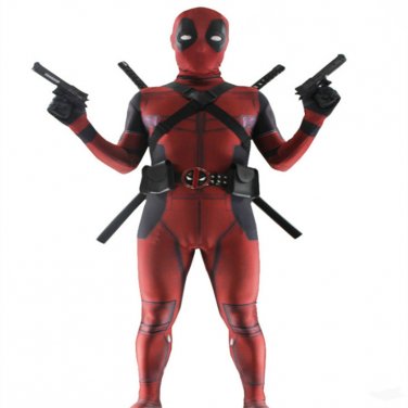 Child Superhero Deadpool Uniform Halloween Jumpsuit Deadpool Cosplay Costume for kids