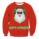 Rock Santa Streetwear Christmas Wear Ladies Winter Outerwear Hoodies Happy New Year Sweatshirts