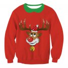 Reindeer Streetwear Xmas Wear Ladies Christmas Outerwear Winter Tops Unisex Casual Sweatshirts