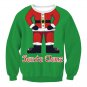 Ladies Cartoon Santa Patchwork Printed Tops Fashion Sweatshirts Women Christmas Clothes