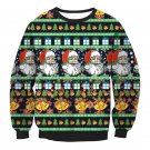 Women Christmas Clothes Full Sleeve Winter Xmas Hoodies Ladies Santa Claus Printed Sweatshirts