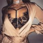 White Plus Size Eyelash Lace Underwear Large Size Harness Sexy Lingerie Erotic Valentine Sleepwear