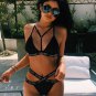 Big Size Chic Sport Bikini Lingerie Black Harness Underwear Plus Size Sexy Active Wear