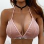 Large Size Shiny Mesh Sleepwear Ladies Plus Size Sexy Baby Letter Printing Sleep Tops