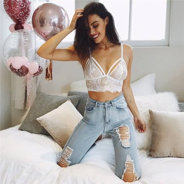 Sexy Lace Bralette Bra Underwear Spaghetti Straps Women Tops Lingerie