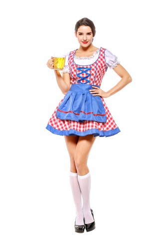 Sexy Women Stage Performance Suit German Oktoberfest Traditional Uniform Bavarian Beer Girl Costume