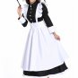 Plus Size 2XL England Cook Costume Housekeeper Uniform Carnival Maid Cosplay Fancy Dress