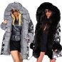 Women's Fur Camouflage Coat Large Size Fashion Outerwear Long Faux Fur Hooded Winter Jacket