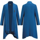 Plus Size 2XL Women Winter Ladies Woolen Coat Cardigan Loose Coats Fashion Thick Streetwear