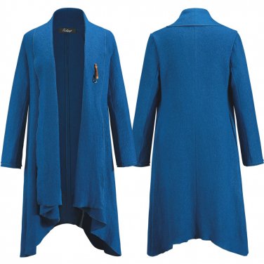 Plus Size 2XL Women Winter Ladies Woolen Coat Cardigan Loose Coats Fashion Thick Streetwear