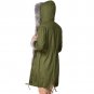 Army Green Winter Fashion Three-quarter Coat Women's Faux Fur Trench Coats