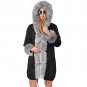 Women Winter Streetwear Three-quarter Coat Winter Long Faux Fur Hooded Dust Coat