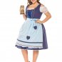 3XL Size Bavarian Maid Cosplay Costume Mardi Gras Waitress Uniform Plus Size Oktoberfest Dress