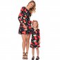 Kid Casual Holiday A Line Dress Cute Girl Streetwear Children Christmas Snowflake Print Dresses