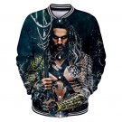 Plus Size Men Arthur Curry Baseball Coat Uniform Winter Superhero Aquaman Orin Letterman Jacket
