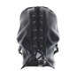 Adult Fetish Binding Toys SM Cosplay Costume Accessories Sexy Head Mask PU Night Club Headgear