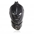 Adult Fetish Headgear Zipper PU Club Costume Accessories Erotic GAUGE COS Sexy SM Head Mask