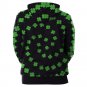 St. Patricks Hoodies Casual Holiday Sweatshirt Shamrocks Tops Sweetheart Animal Cat Streetwear