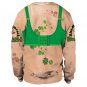 3D Bra Print Novelty Winter Hoodies St. Patrick Day Sweatshirt Women Shamrocks Outerwear