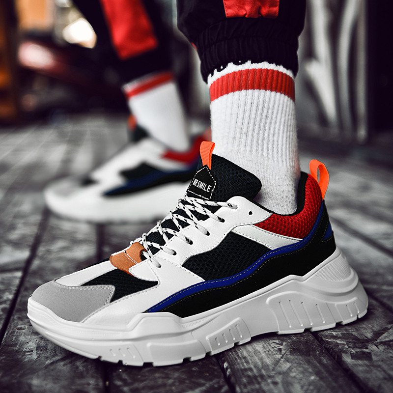 Retro Dad Shoes USA Speed Trainer Style Breathable Sport Shoes Men Spring and Fall Sneakers