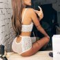 White Sexy Floral Lace Valentine Bras Sets Sheer Erotic Lingerie Set