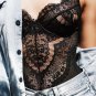 Erotic Teddies Lingerie Underwear Sheer Underwire Women Valentine Eyelash Lace Sleepwear