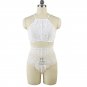 Lace Valentine Day Pajama Sets Spaghetti Straps Tops and Panties Mesh Halter Sleepwear