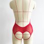 Red Erotic Transparent Teddies Lingerie Sexy Mesh Valentine Underwear