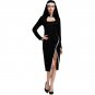Black Virgin Mary Fancy Dress Carnival Cosplay Monasticism Uniform Sexy Nun Cos Costume