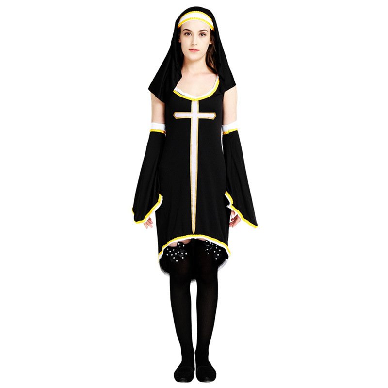Sexy Nun Cosplay Fancy Dress Carnival Cos Monasticism Sister Uniform ...