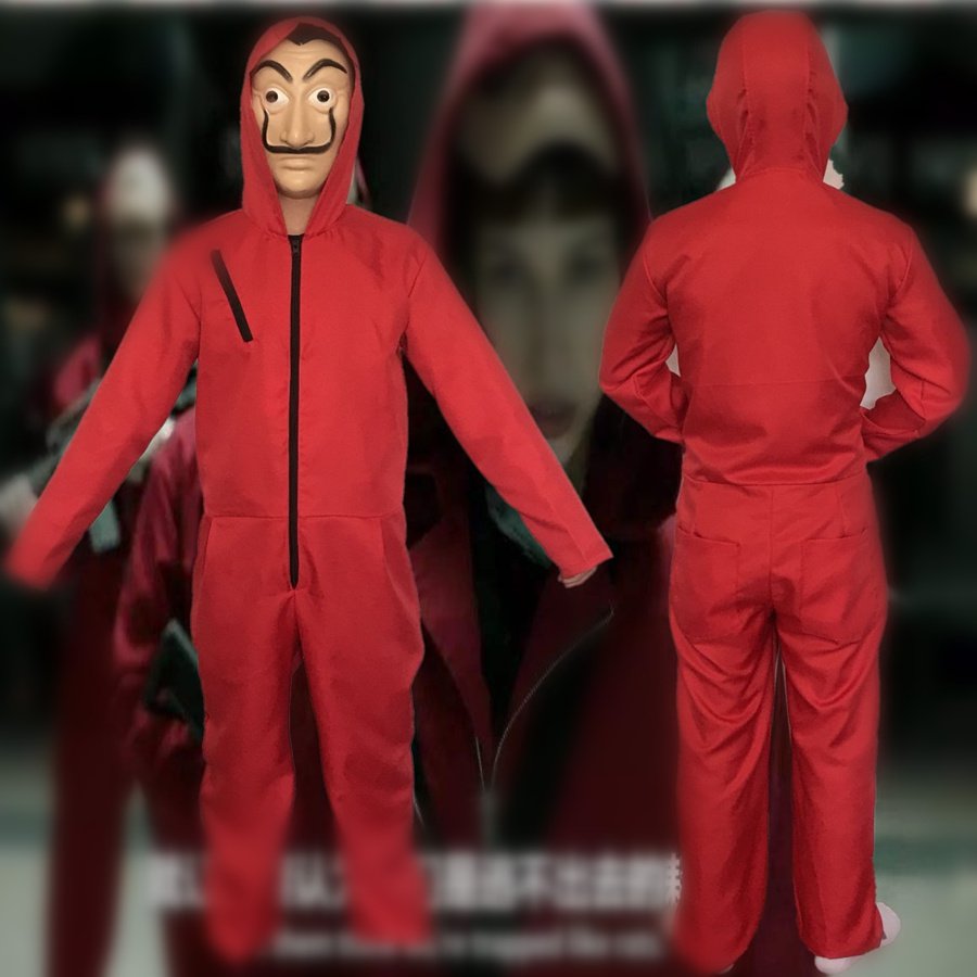 Where to buy Spain Suspense TV Series Prop Wear Plus Size Adult Halloween Cosplay Outfits