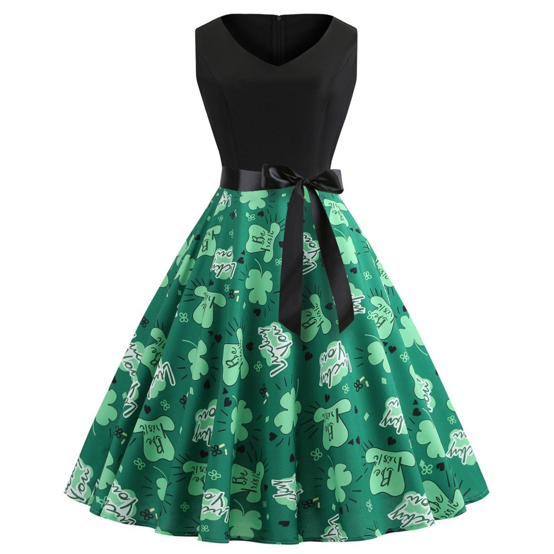 St. Patrick Casual Dresses Vintage Party Dress Fashion Ireland Plus ...